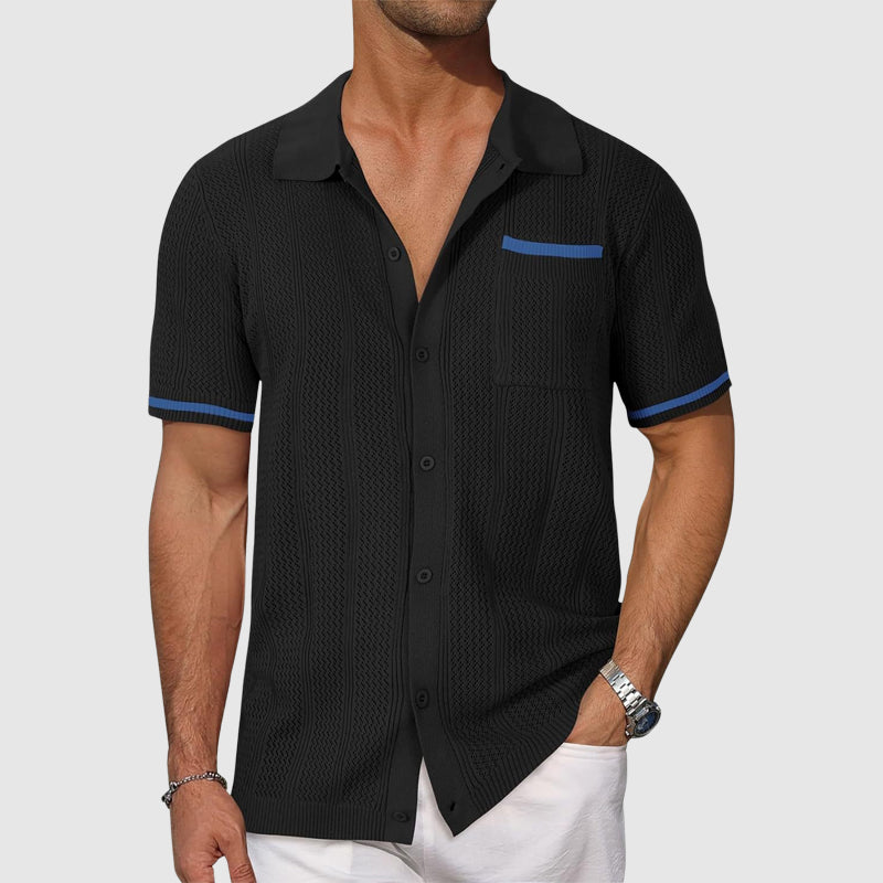 Camisa - Gola Camp Contrastante masculino