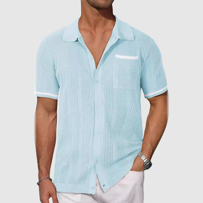 Camisa - Gola Camp Contrastante masculino