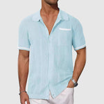 Camisa - Gola Camp Contrastante masculino