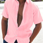 Camisa - Mistura Leve Manga Curta masculino