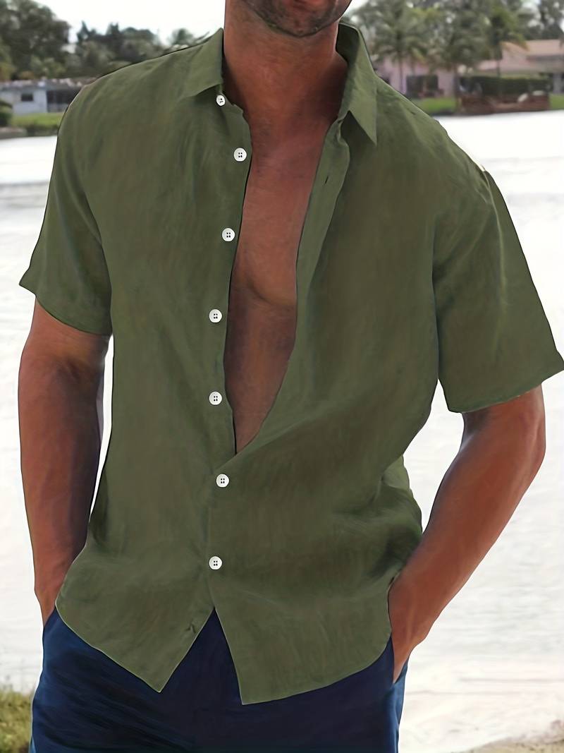 Camisa - Mistura Leve Manga Curta masculino
