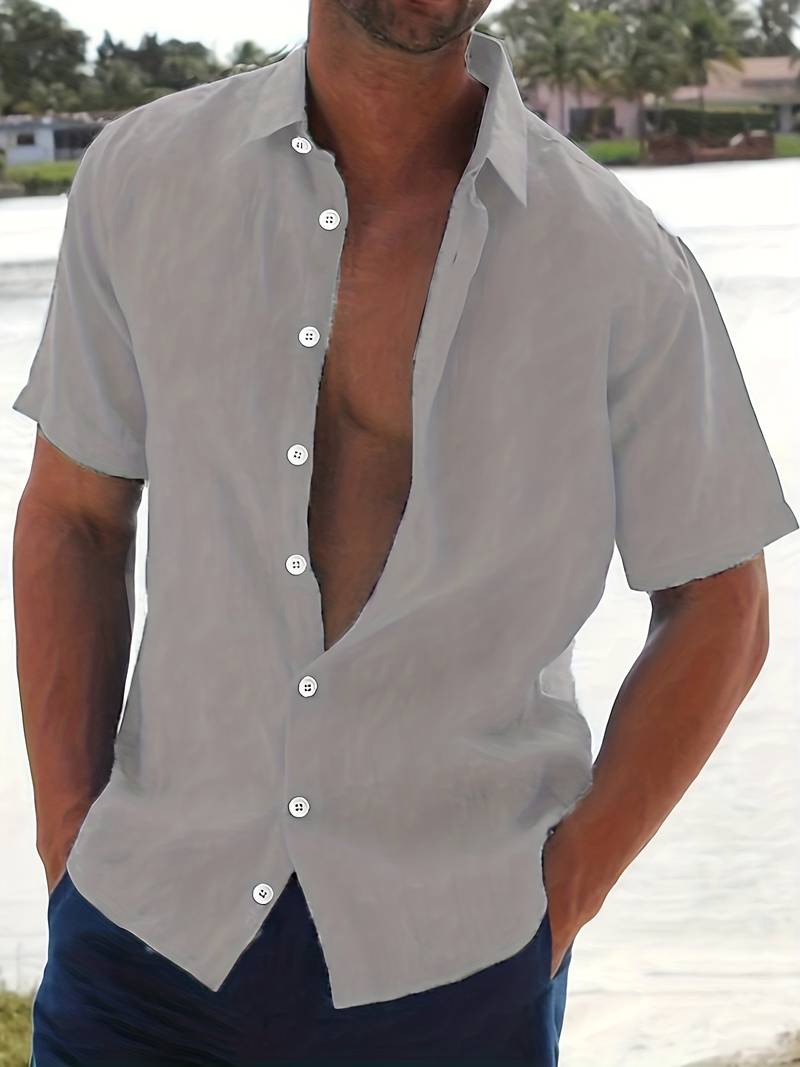 Camisa - Mistura Leve Manga Curta masculino