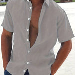 Camisa - Mistura Leve Manga Curta masculino
