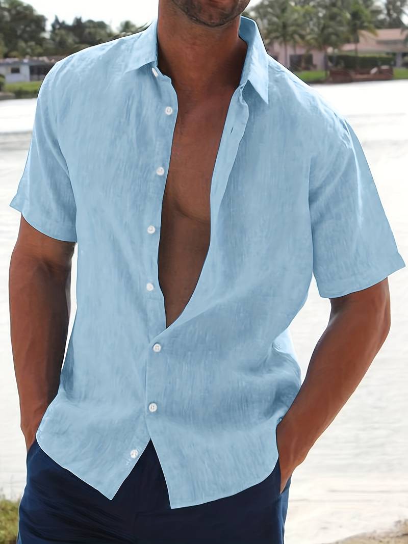 Camisa - Mistura Leve Manga Curta masculino