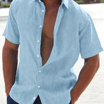 Camisa - Mistura Leve Manga Curta masculino