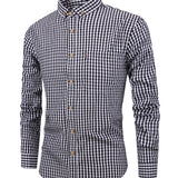 Camisa - Xadrez Mistura Suave masculino