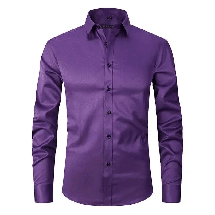 Camisa - Mistura Poliéster Sem Rugas masculino