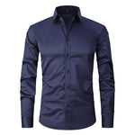 Camisa - Mistura Poliéster Sem Rugas masculino