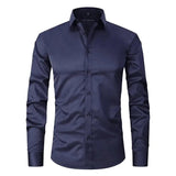 Camisa - Mistura Poliéster Sem Rugas masculino