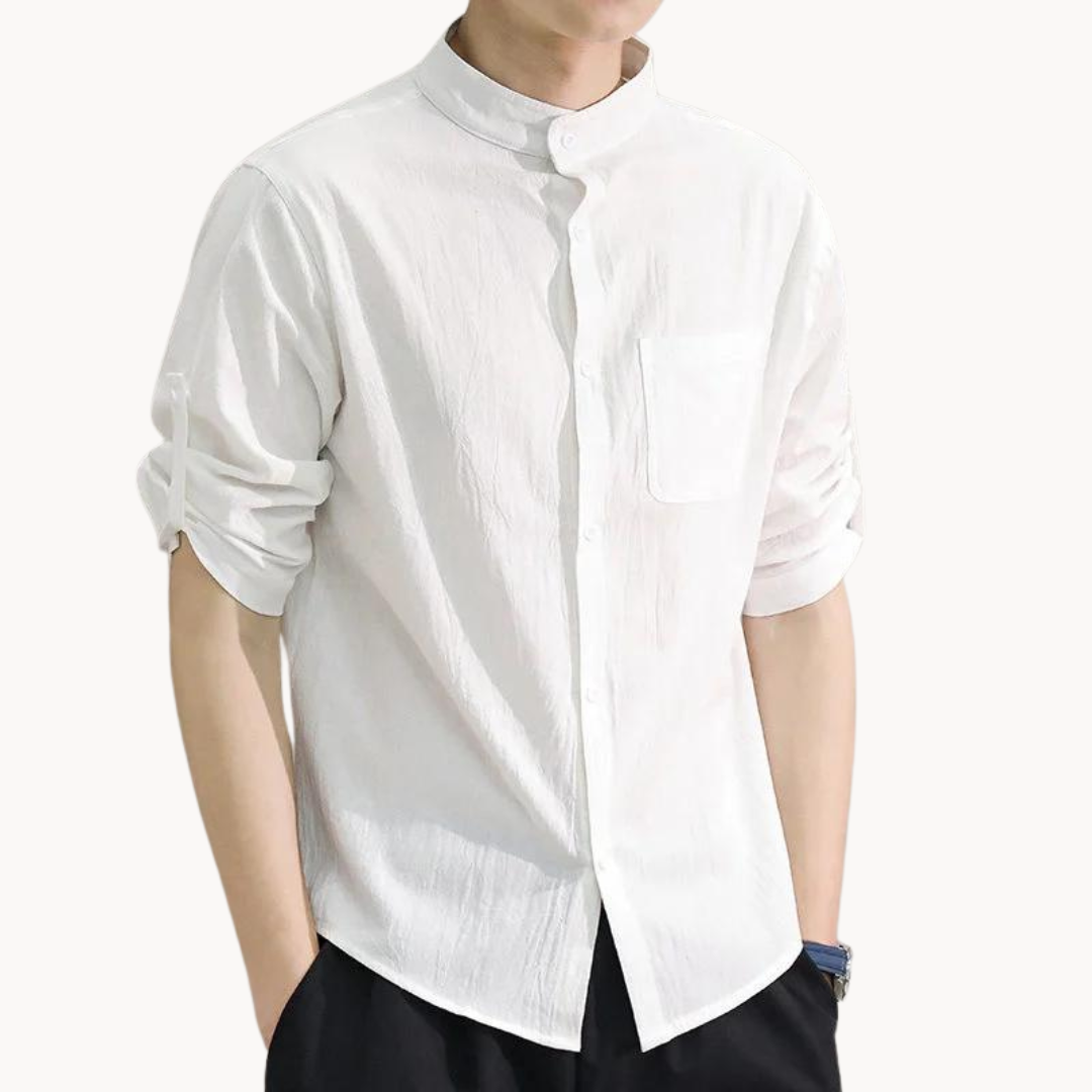 Camisa - Gola Mandarim Elegante masculino