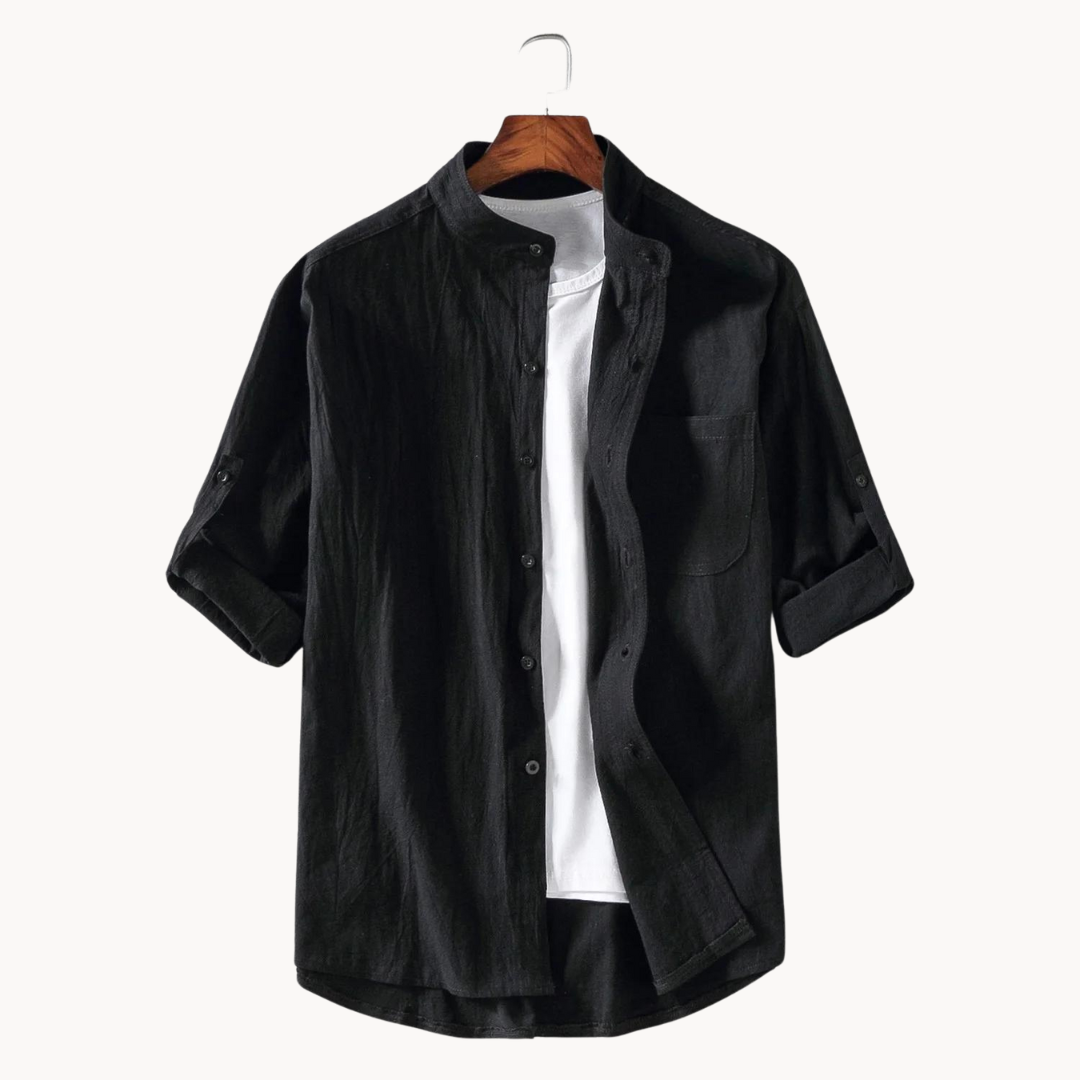 Camisa - Gola Mandarim Elegante masculino