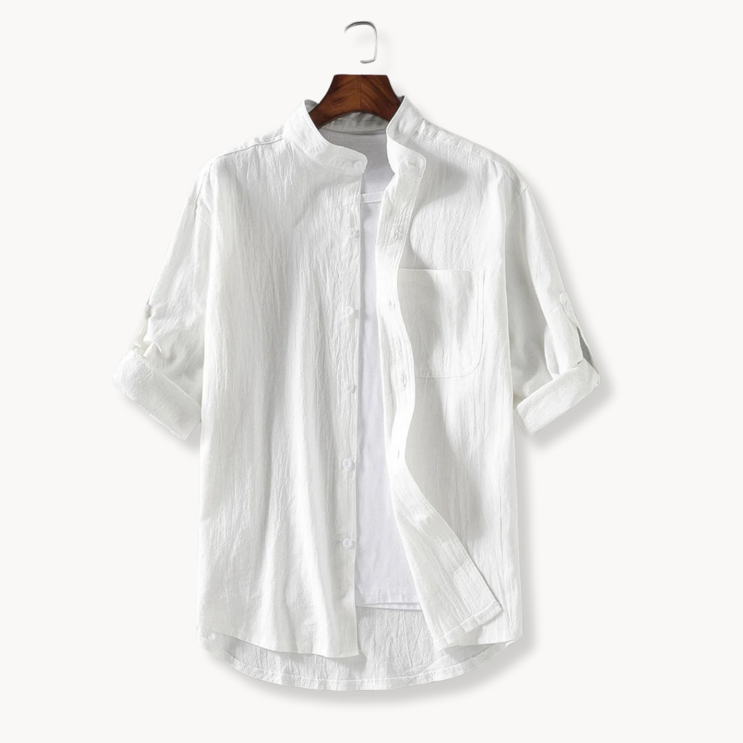 Camisa - Gola Mandarim Elegante masculino