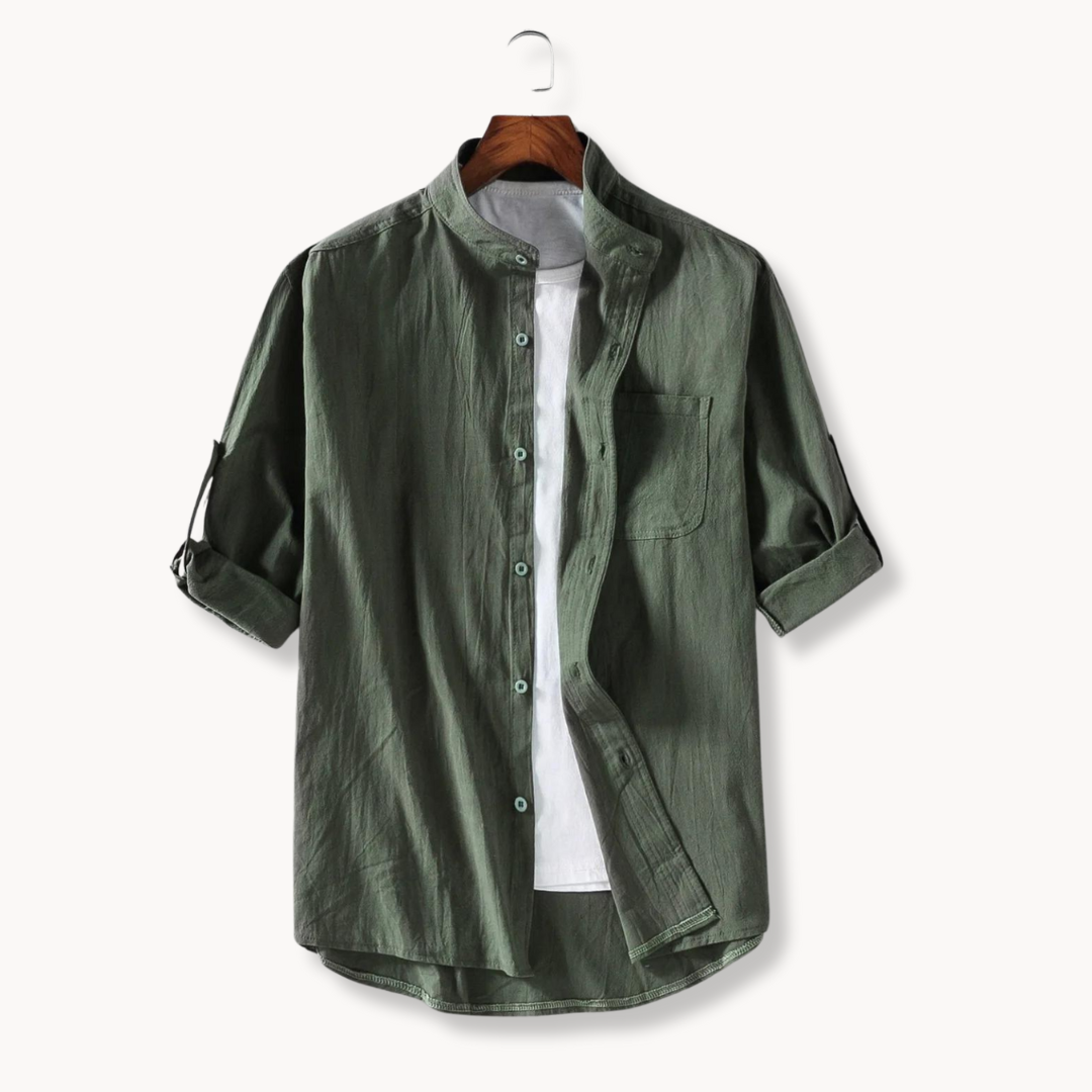Camisa - Gola Mandarim Elegante masculino
