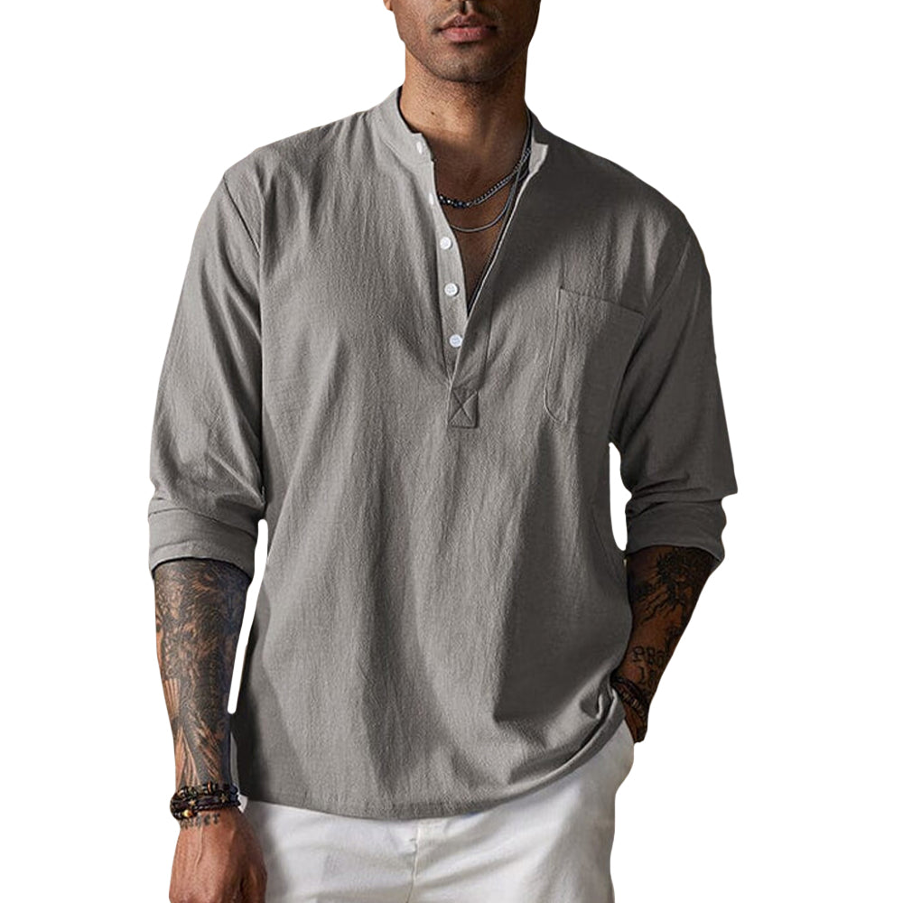 Camisa - Textura Amassada Respirável masculino