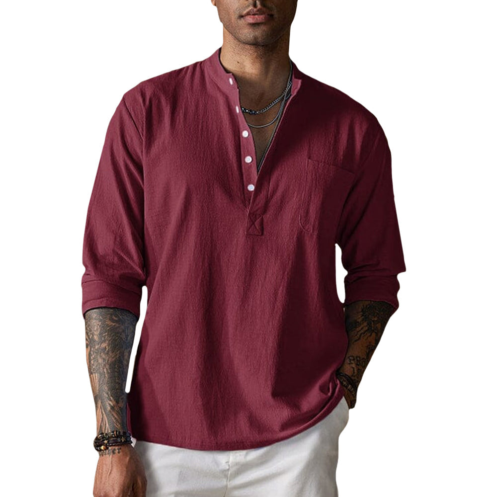 Camisa - Textura Amassada Respirável masculino