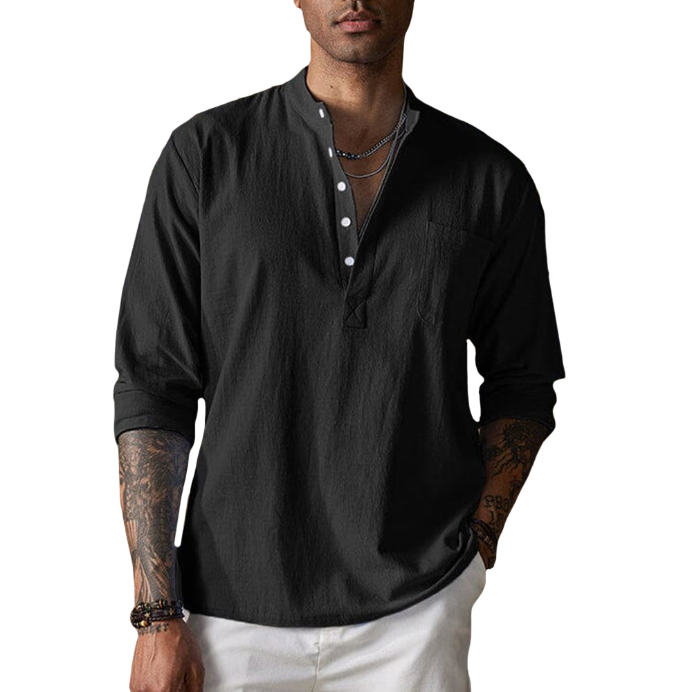 Camisa - Textura Amassada Respirável masculino