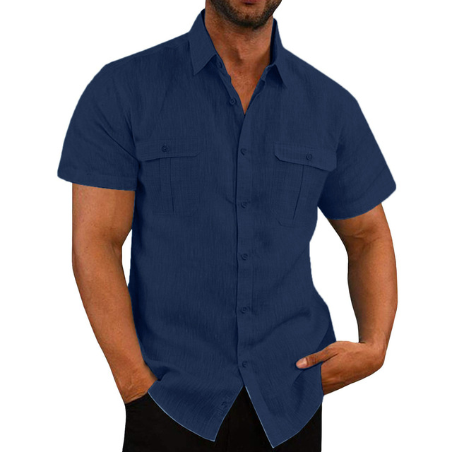 Camisa - Manga Curta Dois Bolsos masculino