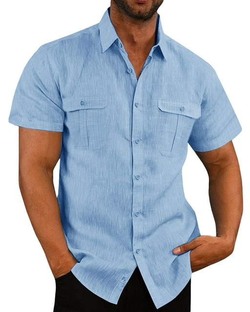 Camisa - Manga Curta Dois Bolsos masculino