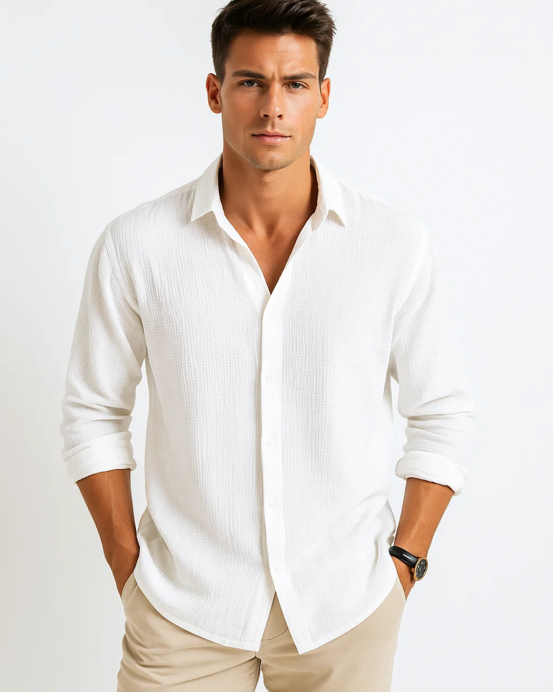 Camisa - Gola Inteligente Botão Completo masculino