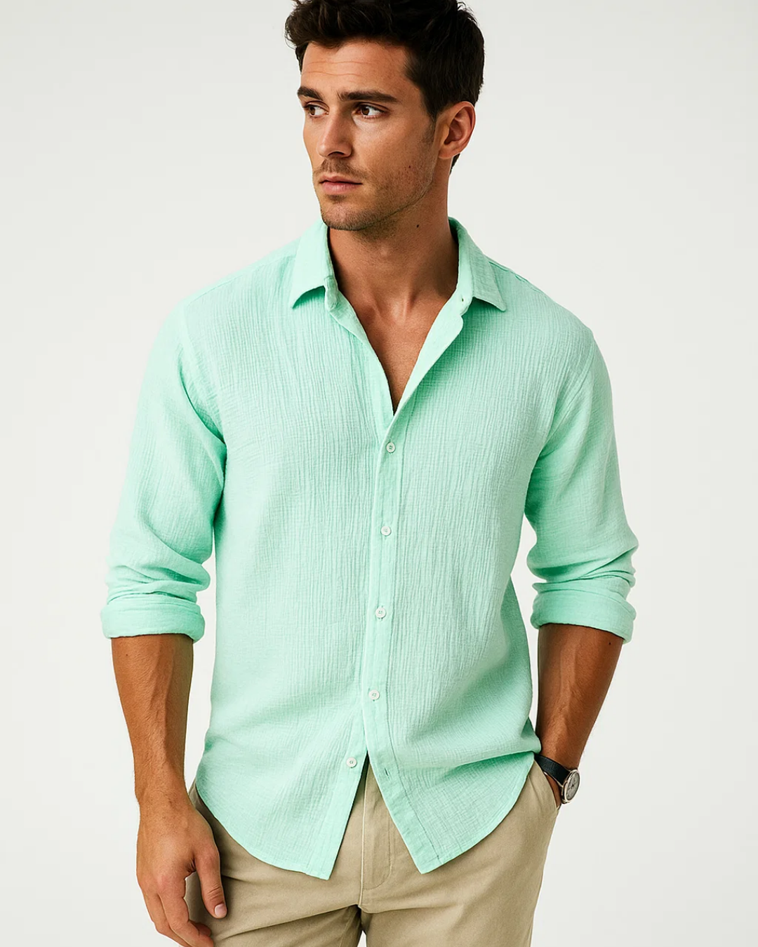 Camisa - Gola Inteligente Botão Completo masculino
