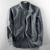 Camisa - Gola Alta Botão Vintage masculino