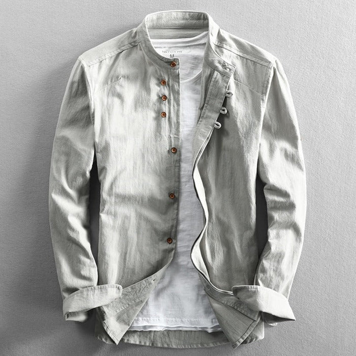 Camisa - Gola Alta Botão Vintage masculino