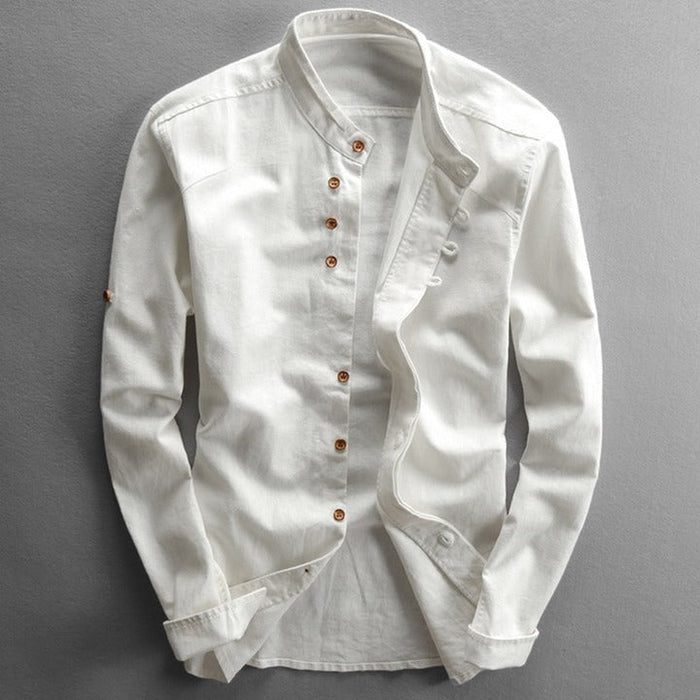 Camisa - Gola Alta Botão Vintage masculino