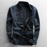 Camisa - Gola Alta Botão Vintage masculino