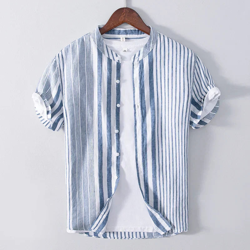 Camisa - Design Listrado Respirável masculino