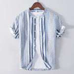 Camisa - Design Listrado Respirável masculino