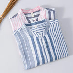 Camisa - Design Listrado Respirável masculino