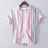 Camisa - Design Listrado Respirável masculino