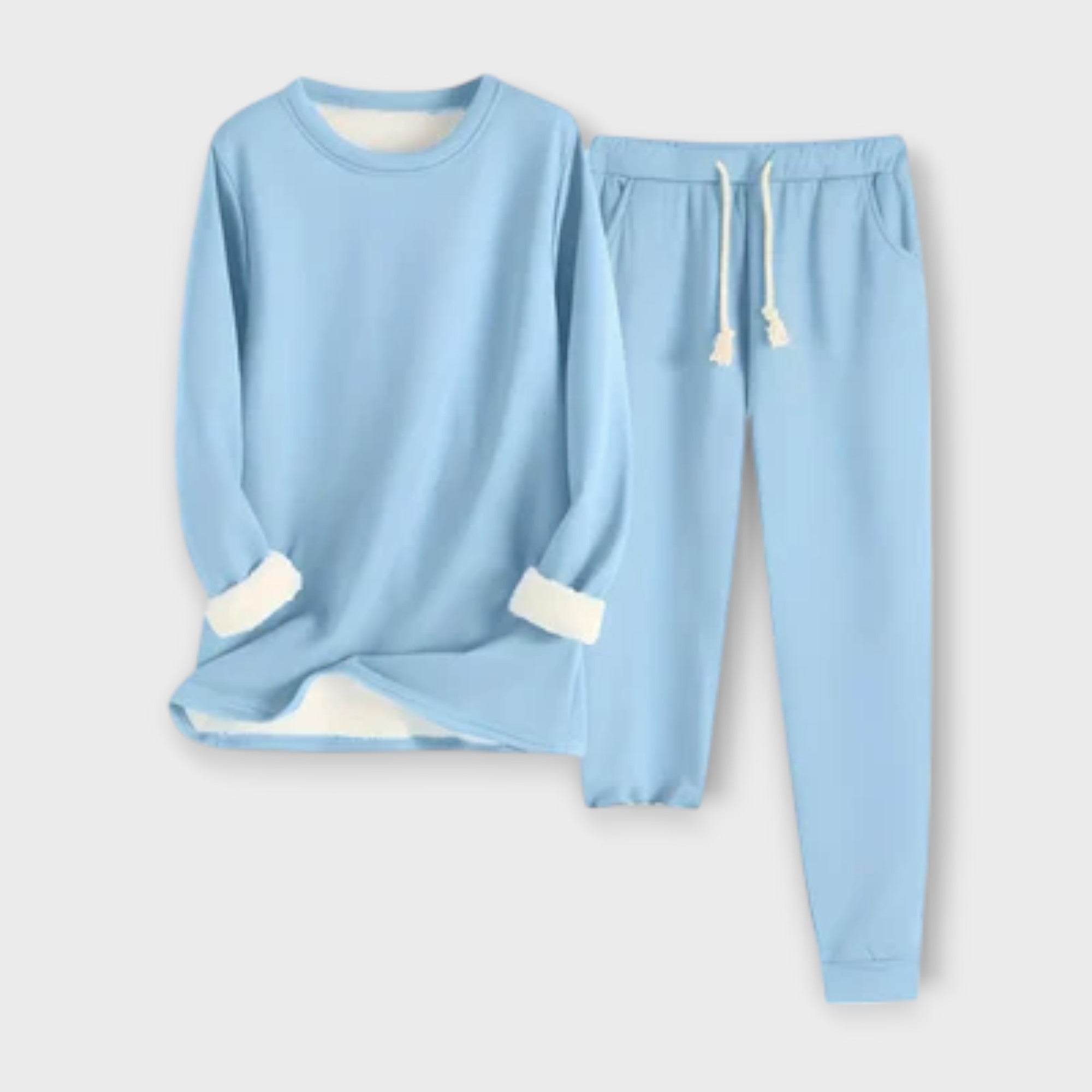 Conjunto de lã térmica feminino