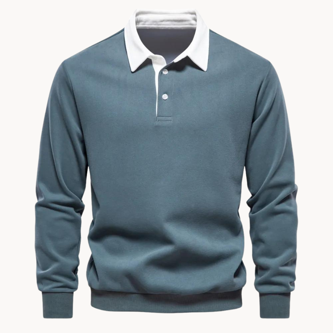Sweatshirt Polo Soft-Blend - Flexível masculino