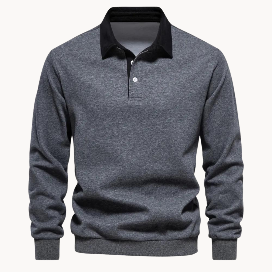 Sweatshirt Polo Soft-Blend - Flexível masculino