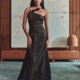 Paloma – Vestido Maxi em Renda Floral