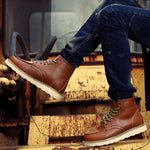 Botas em Couro Verdadeiro masculino