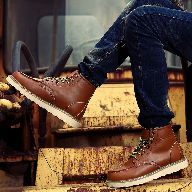 Botas em Couro Verdadeiro masculino