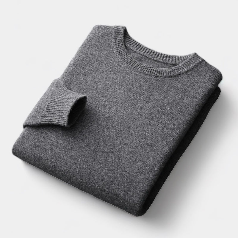 João - Mixed Knit Round Neck Jumper masculino