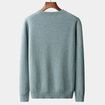 João - Mixed Knit Round Neck Jumper masculino