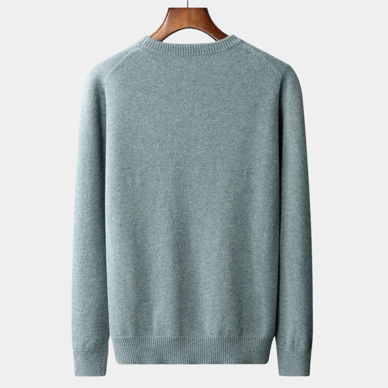 João - Mixed Knit Round Neck Jumper masculino