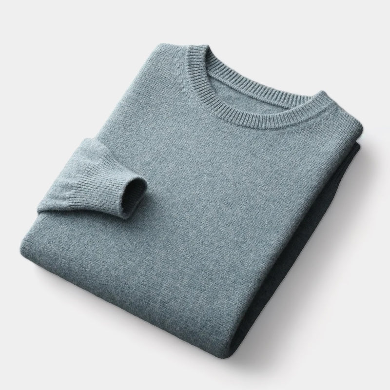 João - Mixed Knit Round Neck Jumper masculino