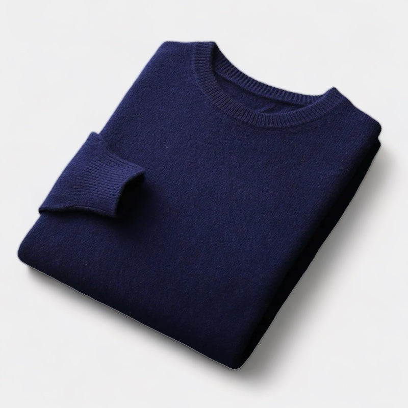João - Mixed Knit Round Neck Jumper masculino