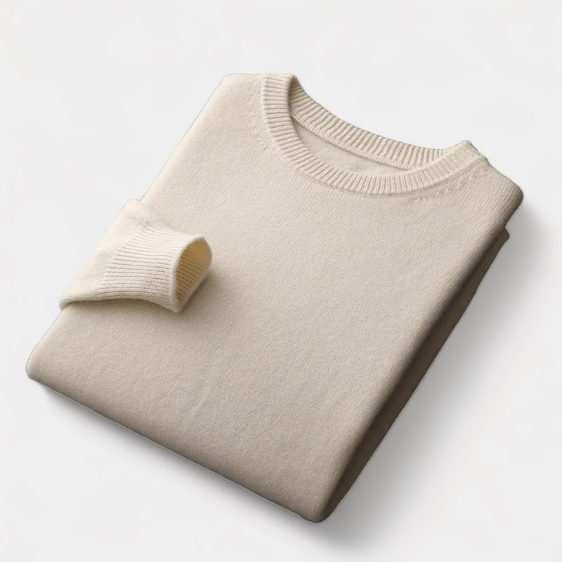 João - Mixed Knit Round Neck Jumper masculino