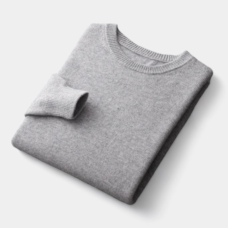 João - Mixed Knit Round Neck Jumper masculino