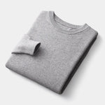 João - Mixed Knit Round Neck Jumper masculino