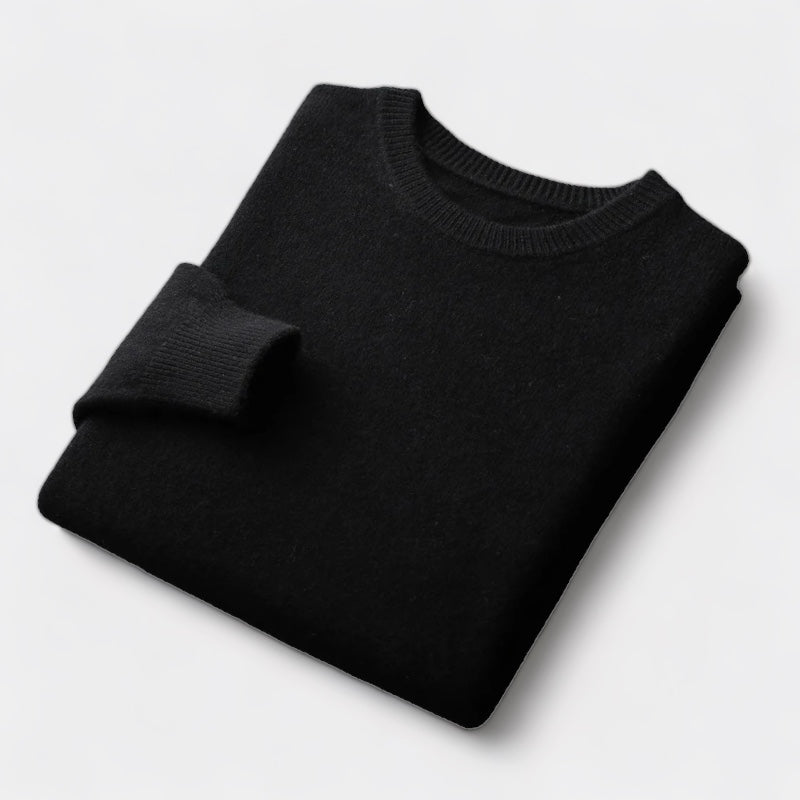 João - Mixed Knit Round Neck Jumper masculino