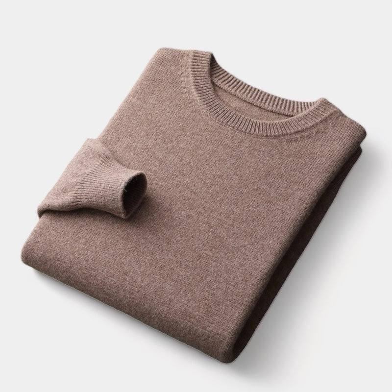 João - Mixed Knit Round Neck Jumper masculino