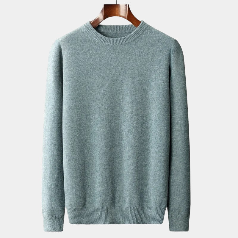 João - Mixed Knit Round Neck Jumper masculino