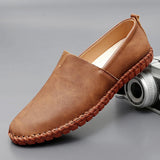 Mocassins Santorini em couro com elegância clássica masculino